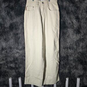 Arizona Jean Co Corduroy Pants Mens 28x30 Cream Beige Deadstock 90s NWT